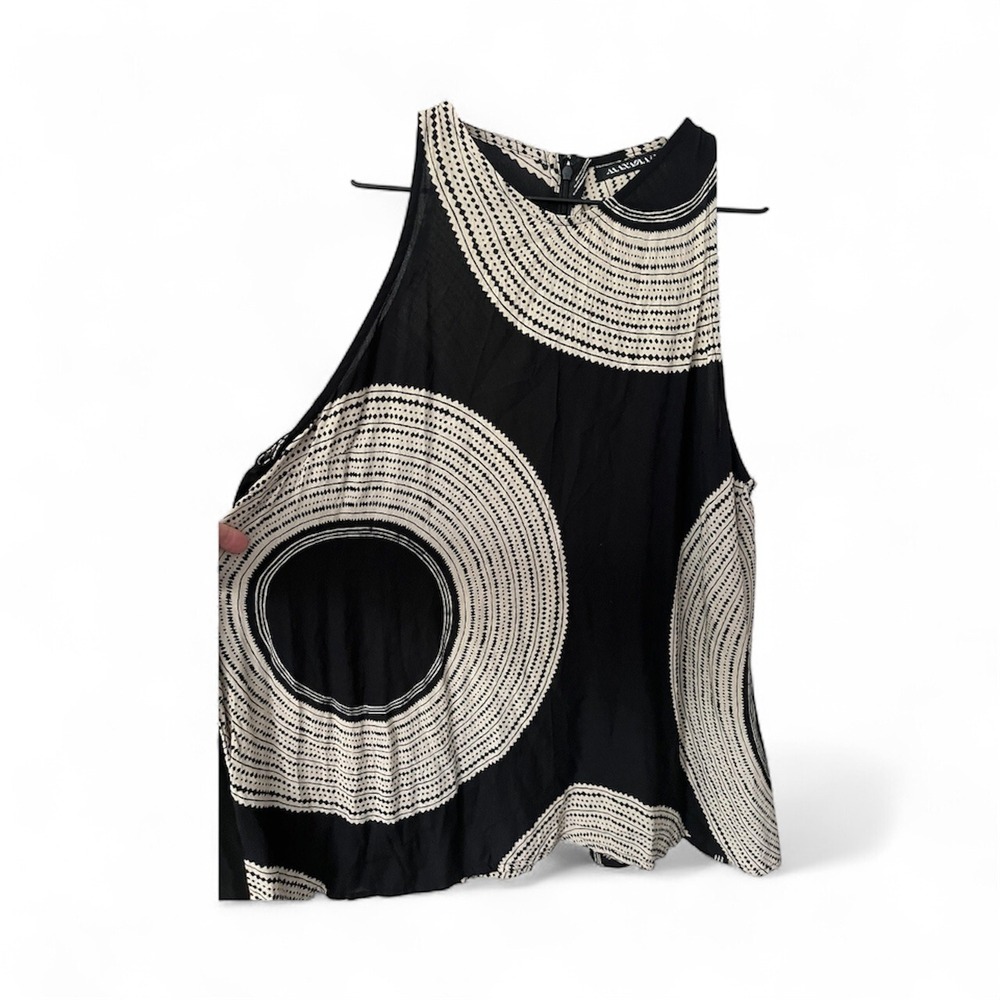Manaola Tunic Top Sleeveless Black Punawai XL - Picture 2 of 6